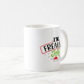 I'm Freaking Jolly Christmas Funny Koffiemok (Voorkant rechts)