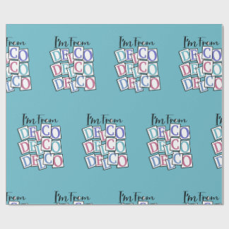 Im from delco vintage bazaar of all nations sign cadeaupapier