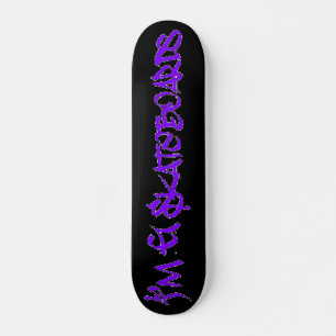 I'm G Skateboards (Stylin BRK Font) - zwart/paarse