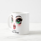 I'm Gasping,  Fabulous Eyes Funny Face Koffiemok (Voorkant links)