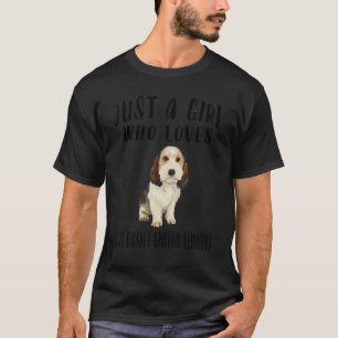 Im Gewoon een meisje die houdt van Petits Bassets T-shirt