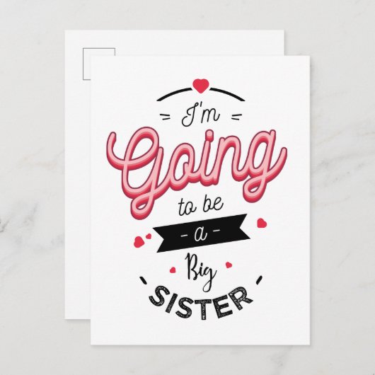 I'm going to be a big aankondigingskaart (Voorkant / Achterkant)