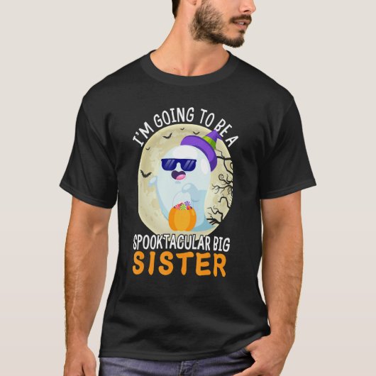 Im Going To Be A Big Sister spooktacular Ghost Ann T-shirt (Voorkant)
