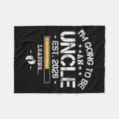 I'm Going To Be An Uncle 2026 - New Baby Announcem Fleece Deken (Voorkant (Horizontaal))