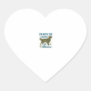Im Gouden Retriever Hond Halloween Pompoenen Blade Hart Sticker