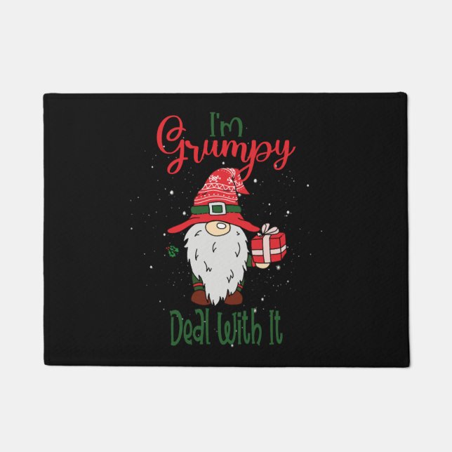 Im Grumpy Deal IT - kerstcadeau Deurmat (Voorkant)