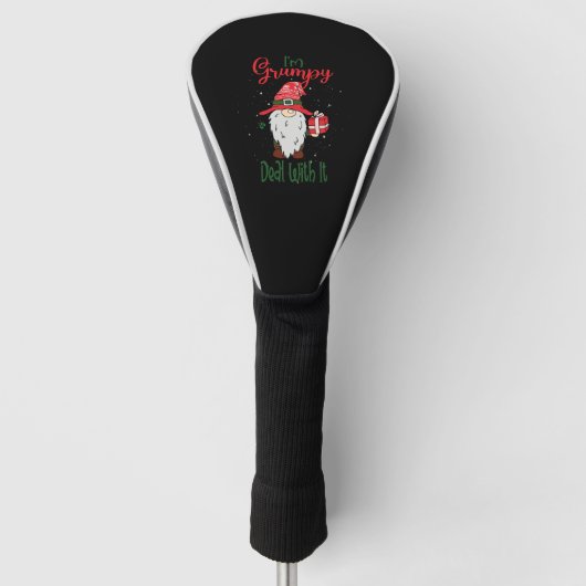 Im Grumpy Deal IT - kerstcadeau Golfheadcover (Voorkant)