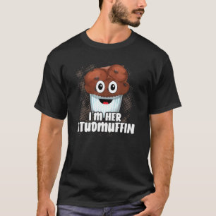 Im Haar Stud Muffin Paar Vriendin Muffin Dag T-shirt