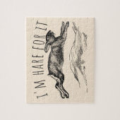 I'm Hare For It Punny Bunny Encouraging Legpuzzel (Verticaal)