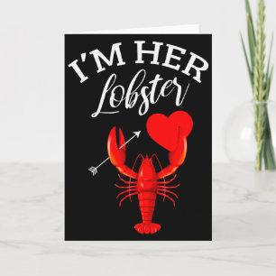Im Her Lobster Hart Koppel Geschenk Valentijn Kaart