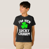 I'm Her Lucky Charm Funny Couples St Patrick's Day T-shirt (Voorkant volledig)