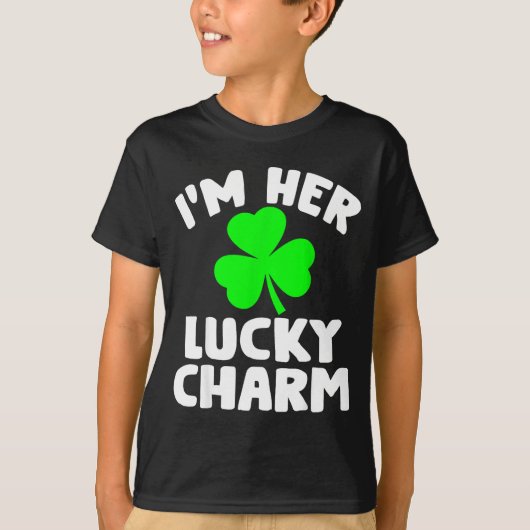 I'm Her Lucky Charm Funny Couples St Patrick's Day T-shirt (Voorkant)