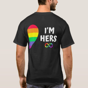 Im Hers Shes Mine Matching For Pride Lesbian Coupl T-shirt