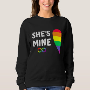 Im Hers Shes Mine Matching For Pride Lesbian Coupl Trui