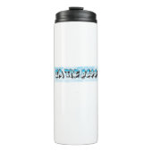 IM het Graffiti-thema Blue Splatter Paint Thermosbeker (Voorkant)