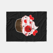 I'm His Cupcake I'm Her Studmuffin Valentine Match Fleece Deken (Voorkant (Horizontaal))