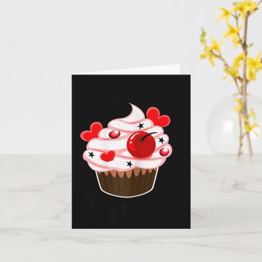 I'm His Cupcake I'm Her Studmuffin Valentine Match Kaart (Gele Bloem)