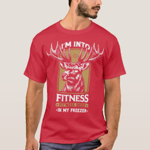 Im in fitness fitness Deer jagen in mijn vriezer T-shirt