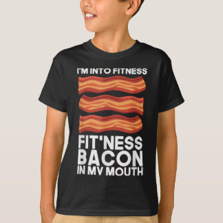 Im in fitness spek in mijn mond t Shirt bbq vlees