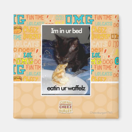 Im in ons bed magneet (Voorkant)