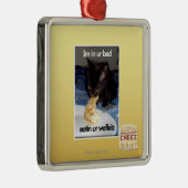 Im in ons bed metalen ornament (Rechts)