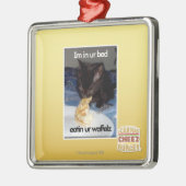 Im in ons bed metalen ornament (Links)