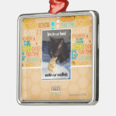 Im in ons bed metalen ornament (Links)