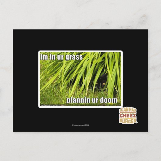 im in ons gras briefkaart (Voorkant)