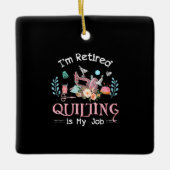 Im In ruste kantelen is mijn baan Keramisch Ornament (Voorkant)