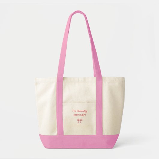 I'm just a girl - sac girly pour femme (Devant)