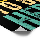 I'm Just Happy To Be Here - Retro Funny Saying Sar Poster (Hoek)