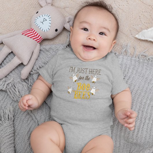 I'm Just Here for the Boo Bees Funny Halloween Romper