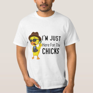 Im Just Here For The Chicks Cute Easter Boys T-shirt