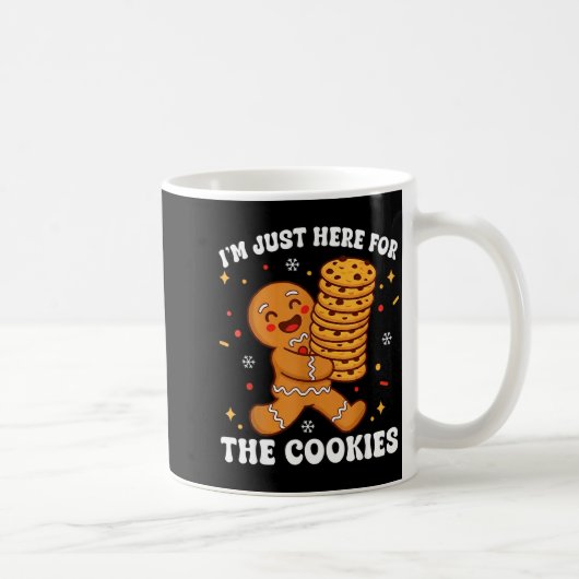 I'm Just Here For The Cookies Gingerbear  Koffiemok (Rechts)