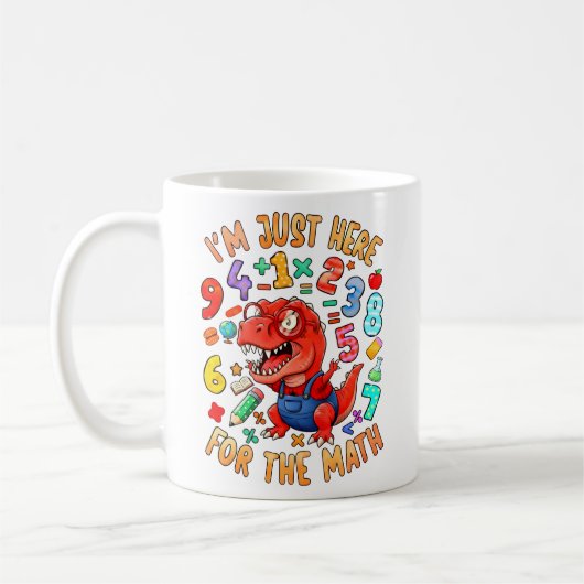 Im Just Here For The Maths Funny Mug Koffiemok (Links)