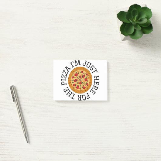 I'M JUST HERE FOR THE PIZZA POST-IT® NOTES (Kantoor)