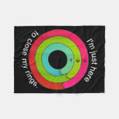 I'm Just Here To Close My Ring  Fleece Deken (Voorkant (Horizontaal))