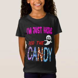 Im Just Here voor het Snoep - Grappige Halloween K T-shirt