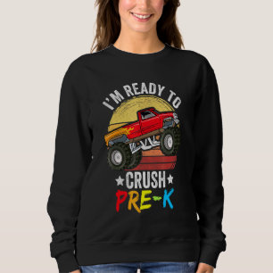 IM Klaar om Pre-K Kleding Monster Truck Boys te ve Trui