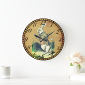 I'm Late White Rabbit Alice in Wonderland Grote Klok (Huis)