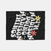 Im Madison Doing Madison Dingen Grappig Moederdag Fleece Deken (Voorkant (Horizontaal))