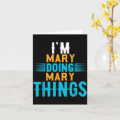 I'm Mary Doing Mary Things Name Mary  Kaart (Gele Bloem)