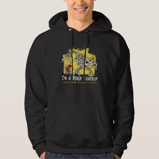 Im Math Teacher Using Math To Uncover Truth In Bla Hoodie (Voorkant)
