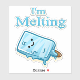 I'm Melting – Cute Popsicle Pun Sticker