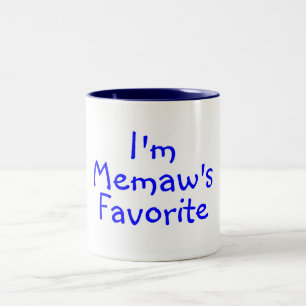 Im Memaws Favoriete Blauw Tweekleurige Koffiemok