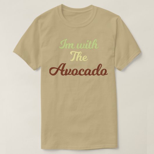 Im met Avocado 2 2 2 T-shirt (Design voorkant)