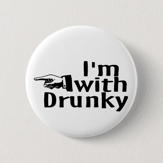 Im met drunky ronde button 5,7 cm (Voorkant)