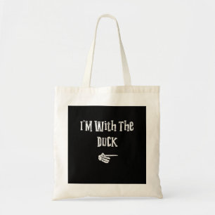 IM met eend halloween kostuum grappige koppels mat Tote Bag