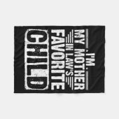 I'm My Mother In Law's Favorite Child Funny Parent Fleece Deken (Voorkant (Horizontaal))