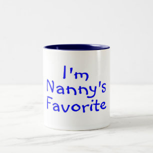 Im Nannys Favorite Blue Tweekleurige Koffiemok